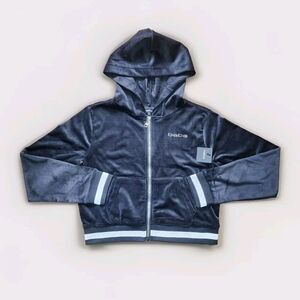 NEW Bebe Rhinestone Detail Accent Velour Jacket - Size Large